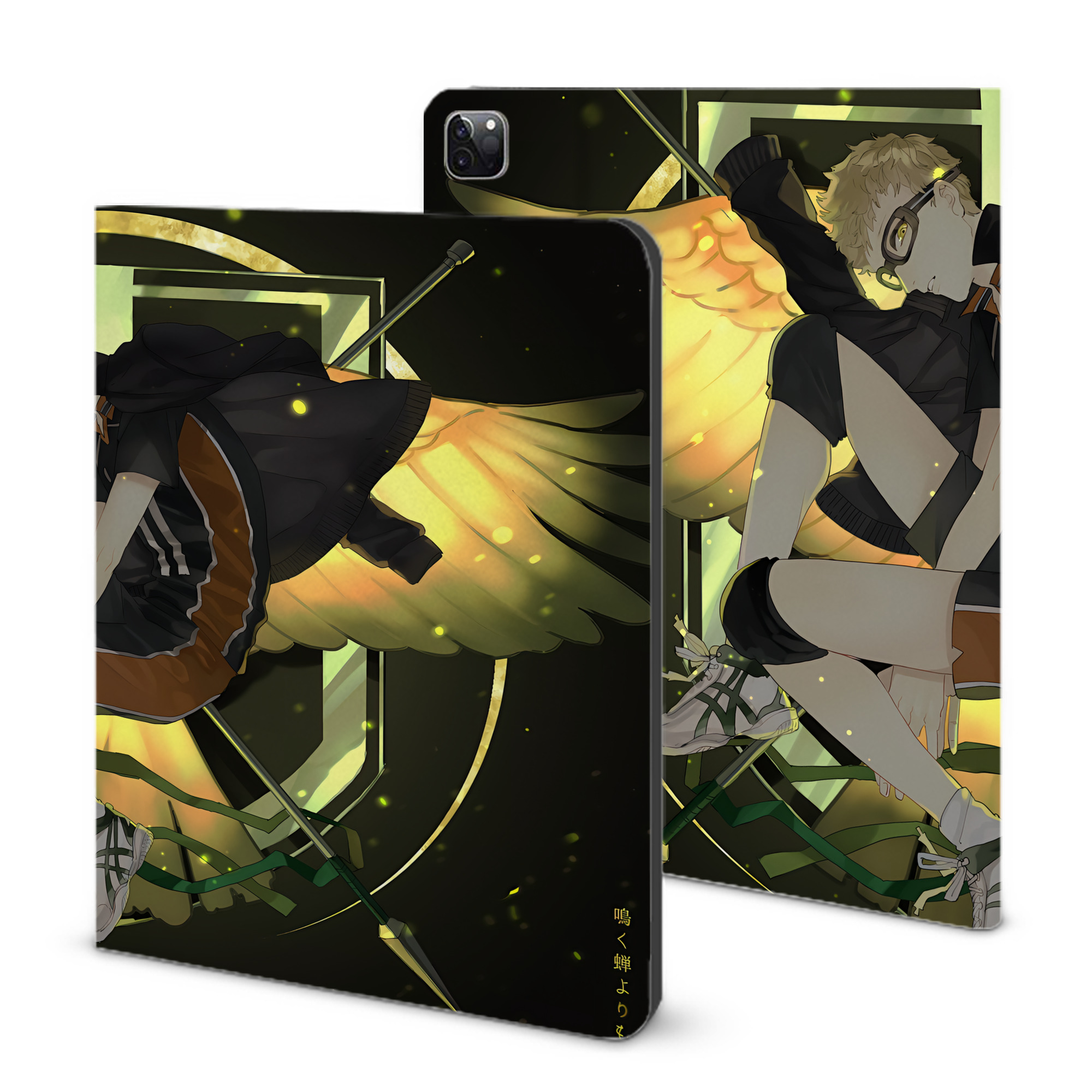 （画像用） ハイキュー!! Haikyu!! IPad ケース ブック型 PUレザー TPU 耐衝撃 軽量 薄型 ペン収納なし 全面保護 IPad 各モデル対応